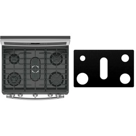 Custom Fit Reusable Burner Liner for General Electric GE Gas Range Stove Protect Your Stovetop with this Splatter Guard Cover - JGB660DEJWW