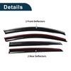 TUCKBOLD Window Deflectors for VW Golf MK6 2008-2012 5 Door