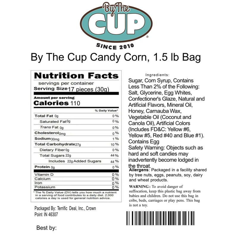 By The Cup Candy Corn, 1.5 lb Bag