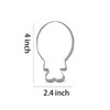 Keewah Thanksgiving Turkey Leg Cookie Cutter, 4”, Stainless Steel