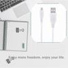 Digipartspower 3.3ft White Micro USB Data PC/Charging Cable Cord Lead