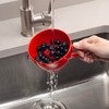 Zeal Berry Colander Cup, Small Hand-held Cup Shape Melamine Strainer/Sieve,