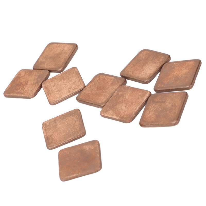 100pcs Heatsink 401w/mk Thermal Conductivity Burr Free Glossy Copper Material
