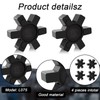 L075 Flexible NBR Rubber Spider Center Insert, 4 Pack Solid