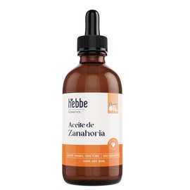 Hebbe - Aceite De Zanahoria 100% Puro 50 ml | Hidratante Reafirmante | Regenerador | Antiedad | Cabello Brillo Y Suavidad