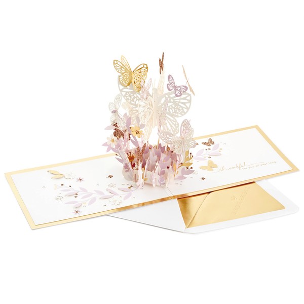 Hallmark Signature Paper Wonder Pop Up Card, Thankful for You (Thinking of You Card, Birthday Card)