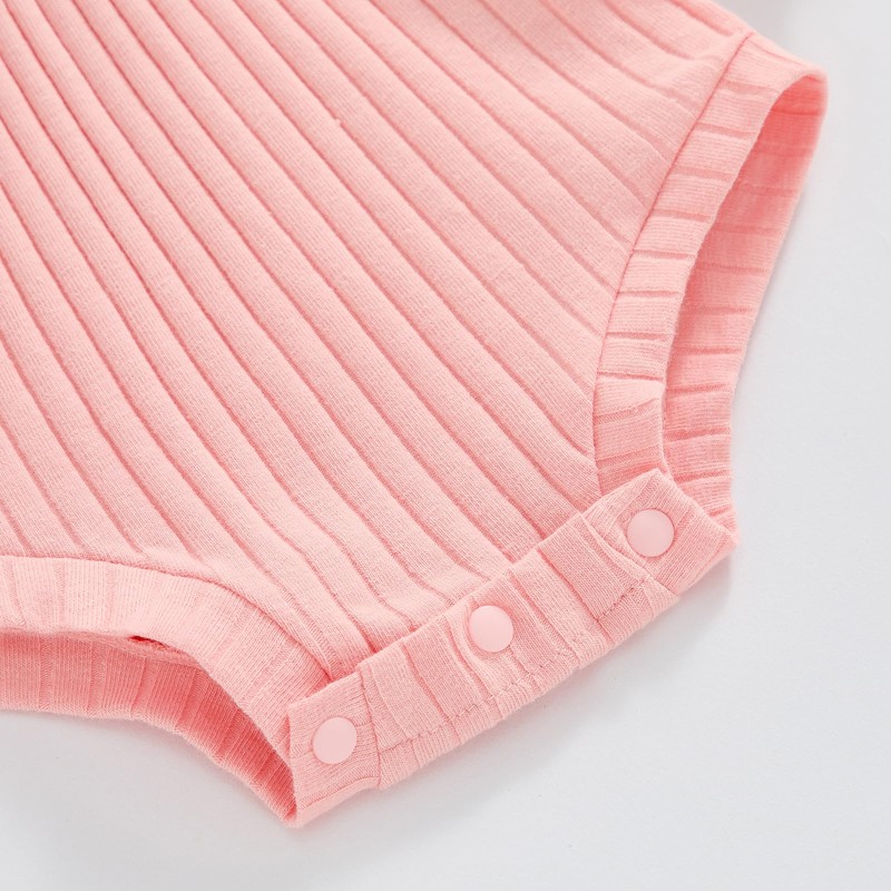 Karwuiio Newborn Baby Girl Fall Outfits Long Sleeve Ribbed Knit