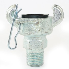 Interstate Pneumatics CU-801 1/2" Male NPT Straight Through Jack Hammer Coupler