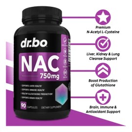 Dr Bo Suplemento Nac 750mg Detox Hígado Pulmones 90 Cápsulas