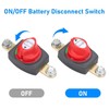 Linkstyle Battery Disconnect Switch, On/Off Side Post Battery Switch, 275A