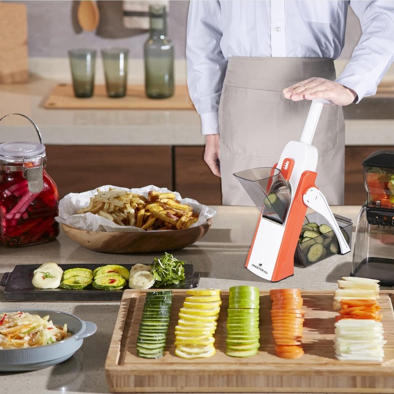 ONCE FOR ALL Safe Mandoline Slicer 5 in 1 Vegetable