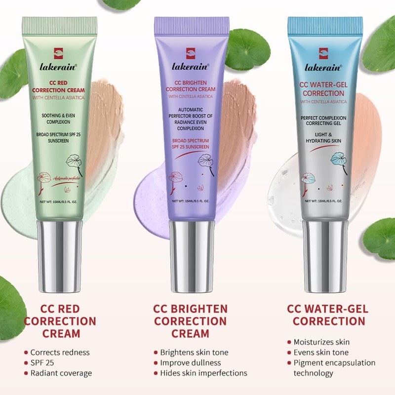 Color Correcting CC Cream with Centella Asiatica (Green)