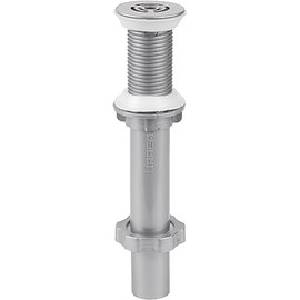 URREA 3715G Contra Gris para lavabo con Rejilla de Acero Inoxidable, Color Gris