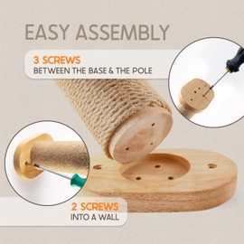 Sandpeak 2-Pack Cat Wall Steps - Wooden Cat Shelves for Wall Mounting, Cat Wall Shelves and Perches for Kittens & Adult Cats - Cat Wall Furniture Set with Jute Rope for Scratching, Kneading, Climbing.