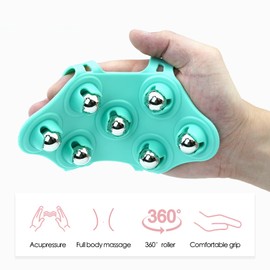 CICIFAUS Massage Ball,Massage Roller,Massage Tools,Hand Held Massager,Therapy Ball,Back Massager Handheld,Massage Ball Roller,Trigger Point Ball,Foot Massage Ball,Massage Ball Back ﻿ ﻿Green