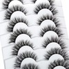Pooplunch False Eyelashes Fluffy Cat Eye Look Wispy Fake Eyelashes