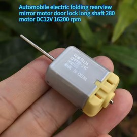 Automobile Electric Folding Rearview Mirror Motor – DC 12V 16200RPM Long Shaft 280 Motor for Car Door Locks and Actuators