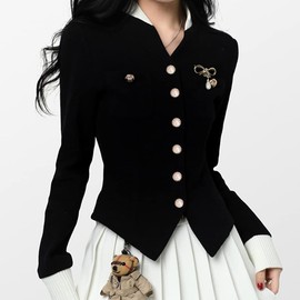 milaosk Pack of 100 Artificial Pearl Buttons, Vintage Buttons Sewing, Hemisphere Pearl Buttons with Shank, White Buttons with Rhinestones for Clothing, Shirts (10 Styles)