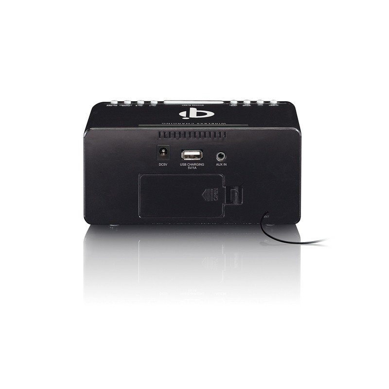 Lenco 550 Black Stereo Clock Radio with 1.2 (1.2 Inch)