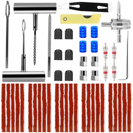 ZLPBAO Tyre Repair Kit, 58 Pieces Kit de Reparación de Neumáticos, Antipinchazos Coche, Tyre Repair Kit for Cars, SUVs, Motorcycles, Electric Vehicles, Bicycles and More