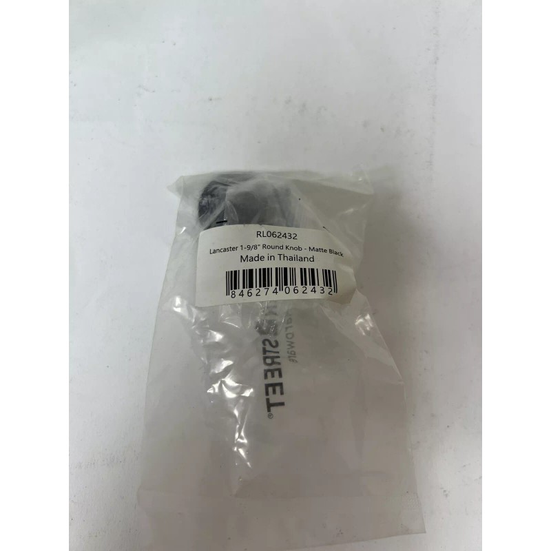 Sumner Street Home Hardware Lancaster Cabinet Knob Matte Black Round