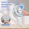 SOPOKE Mini Portable Baby Stroller Fan,3 Speed Personal Handheld Fan,Battery