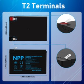 NPP 12.8V 8Ah LiFePO4 Deep Cycle Battery, Lithium Iron Phosphate Battery, 2000+ Cycles Rechargeable, Built-in 10A BMS Batteries Perfect for Ups Backup, RV, Solar, Marine, Fish Finder, Off-Grid