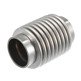 A ABSOPRO Car Flexible Exhaust Pipe 1.77 x 3.74 Inch Universal Stainless Steel