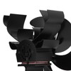 Wood Stove Fan 6 Blades Heat Powered Burning Fireplace Fan