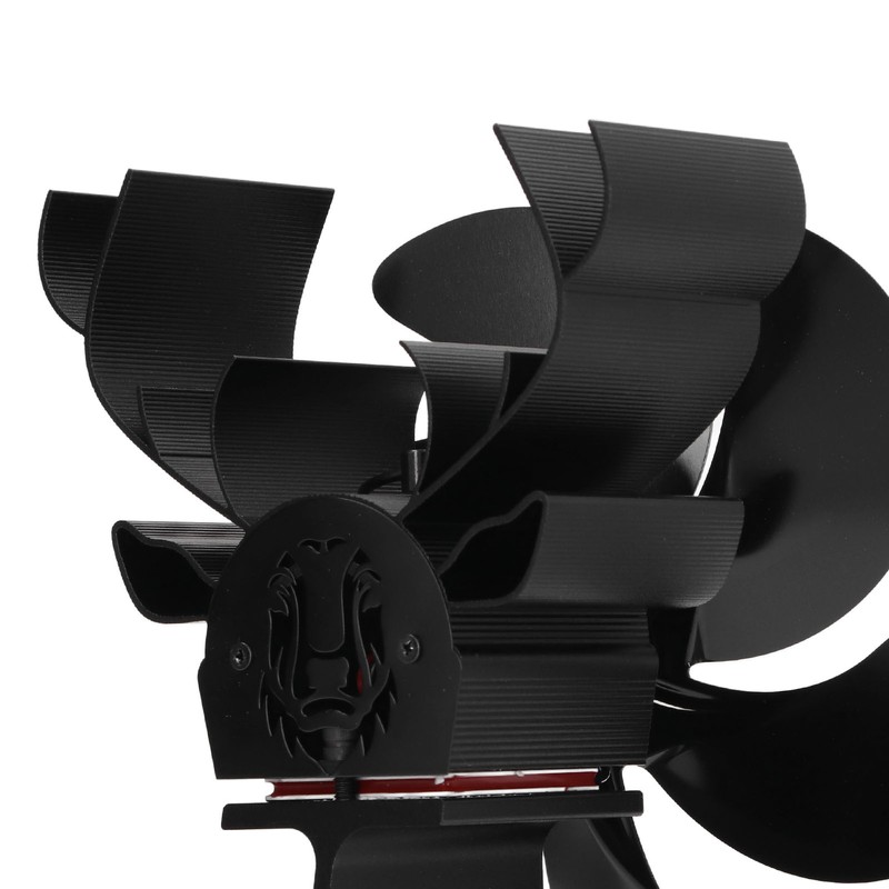 Wood Stove Fan 6 Blades Heat Powered Burning Fireplace Fan