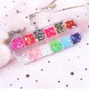 Butterfly nails glitter sequins, 12 colours 3D holographic butterflies for