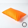 Homescapes – 100% Cotton Plain Orange Filled Cushion – Solid