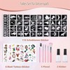 Glitter Tattoos Children's Set, 18 Colours Glitter Tattoo Girls for