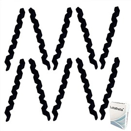 Lotatheta 10 Pcs Black Wrap Spiral Bicycle Cable Sleeve Rubber Housing Protector Frame Guard for MTB Bike Shift Brake Line Pipe Anti-Friction