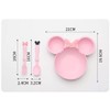 Minnie Kids Dinnerware Kids Dinnerware Set 3 Pieces Plastic Spoon