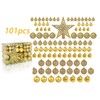 AZULDIMEN Set de 101 Piezas Adornos Navideños Bolas de Navidad