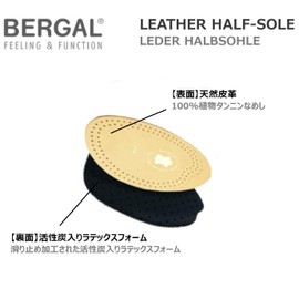 Belgal Leather Half Sole Men Free, beige