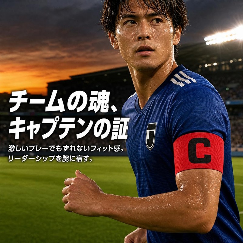 SANJAOYEE サッカー 腕章 4色セット ジュニア 対応 サッカー ジュニア 用 アームバンド