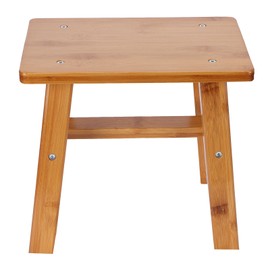 Multipurpose Small Bamboo Stool Low Stool Children Bench for Home Living Room SuppliesS Rectangle