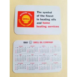 1968 Shell Gas & Oil credit card calendar-Heati