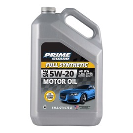Prime Guard Full Synthetic SAE 5W-20 Motor Oil - 5 Quart (Pack of 3)