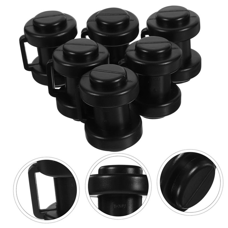 WOONEKY 8pcs Plastic Trampoline Caps Replacement Trampoline Padding for Sun