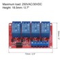 MECCANIXITY DC 5V 4 Channel Relay Module High or Low