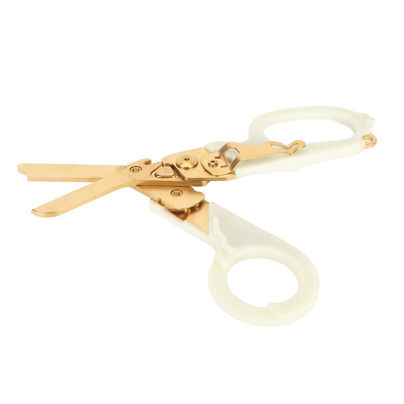 Emergency Response Shears with Glass Breaker Stainless Steel Plastic Luminous