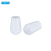 PATIKIL PVC End Caps, 100 Pack 2.5mm IDx7.8mm OD Bottom
