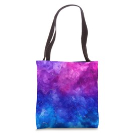 Blue To Purple Watercolor Gradient Tote Bag