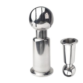 LOZOME 1-1/2" Rotary Spray Ball CIP Tank Sanitary Cleaning Ball 360° Spray Pattern fits 1.5" Tri Clamp Stainless Steel 304