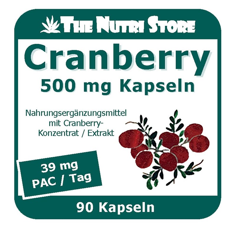 Cranberry 500 mg Capsules Pack of 90 Capsules