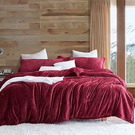 Touchy Feely - Coma Inducer® Oversized Queen Comforter - Velvety Cabernet