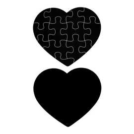 Ideen mit Herz Heart & Puzzle Heart Cutting Dies Set of 2